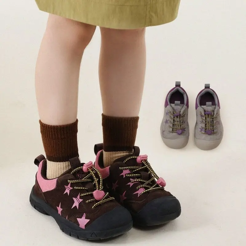 Children’s Outdoor Hiking Shoes Boys Girls Lightweight Non Slip Sport Sneakers Quick Dry Water Shoes for Stream Walking Autumn