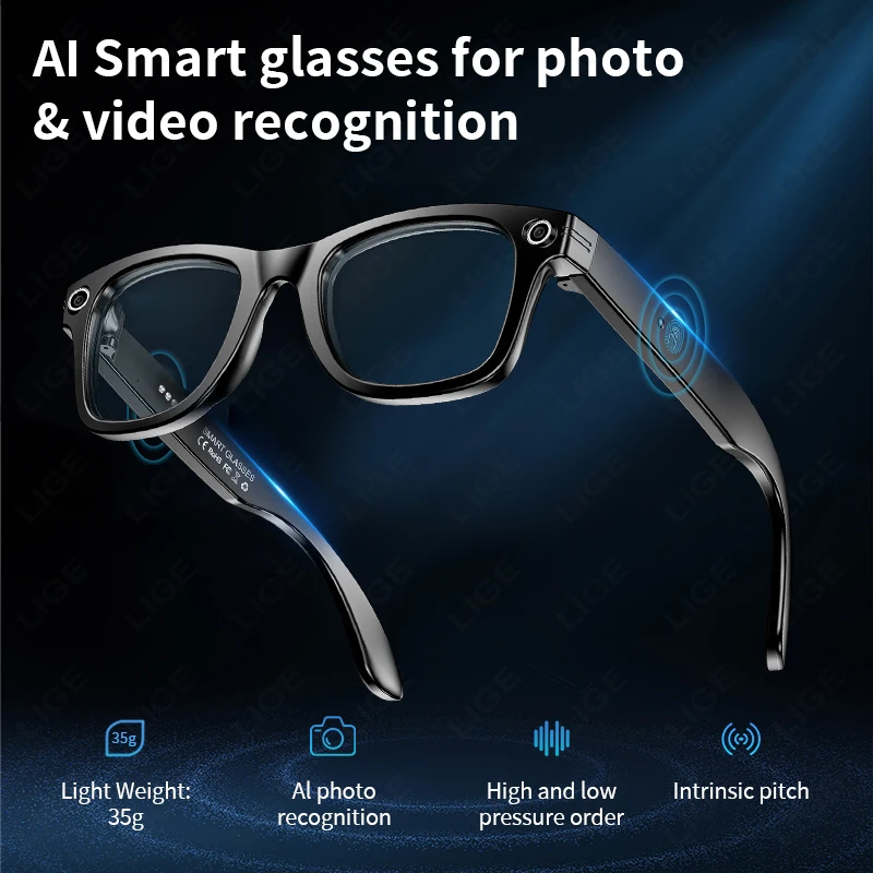 

2025 New AI Smart Glasses Photography Video Intelligent Interactive Translation Smart Sunglasses For Google Glasses IOS Andirod