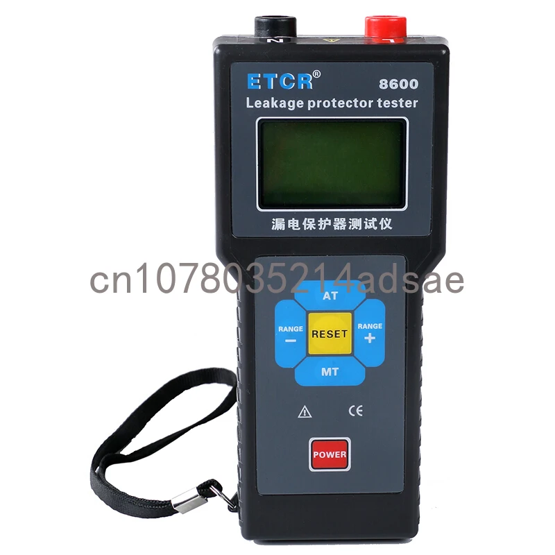 ETCR8600 Leakage Switch Protector Tester Residual Current Action Time 220V Three-phase 380V