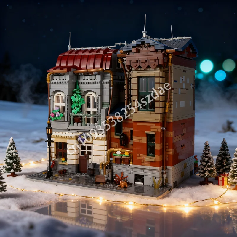 

4770 шт. MOC модульный дом багет модульная модель здания игрушечные блоки архитектура сборка идея Рождественский подарок детский день рождения