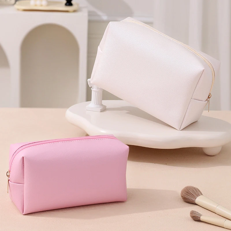 

Ins Style Cosmetic Bag Large Capacity Skin Care Products Storage Bag Makeup Lipstick Bag Portable Travel Bag Wash Pouch