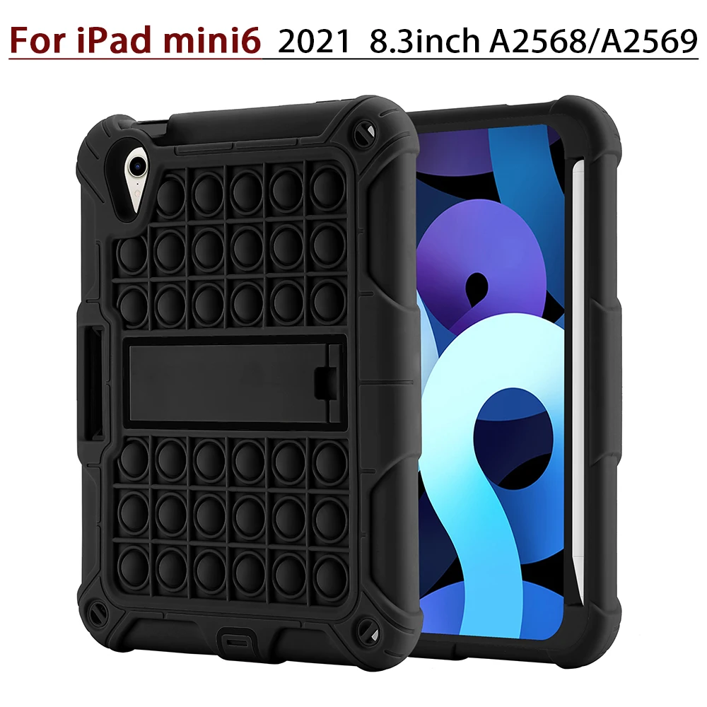 Pop Fidget Push It Protective Shell with Stand Case for 2021 IPad Mini6 8.3