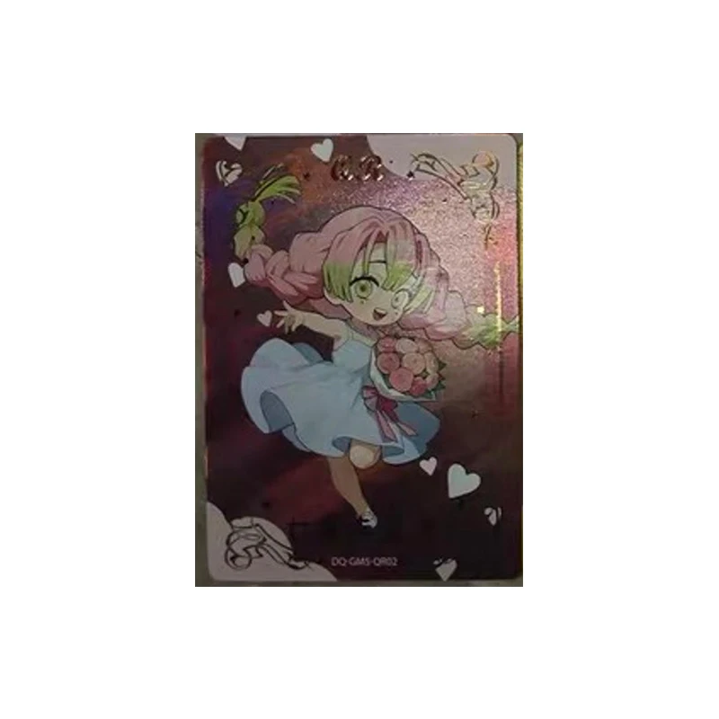 Douqu 5 Anime Demon Slayer QR Kaarten Kanroji Mitsuri Tsuyuri Kanawo Collectie Kaarten Kerst Verjaardagscadeautjes Kinderspeelgoed