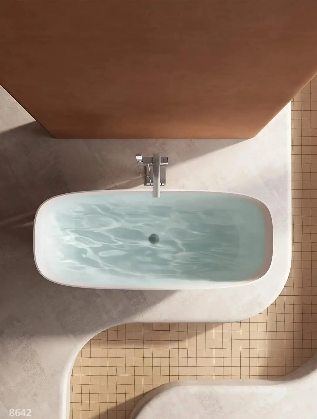 LED Light Whirlpool Bathtub with  Jets Relaxing Bubble Bath Experience