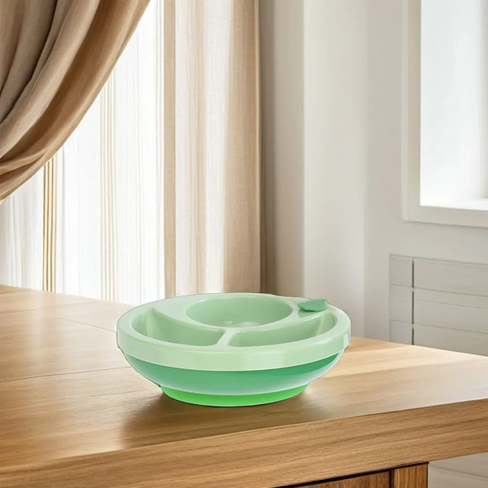 

2Pcs Baby Feeding Bowls Insulated Suction Cup Divided Bowl Non Slip Plastic Toddler Food Plates for Travel Picnic Home