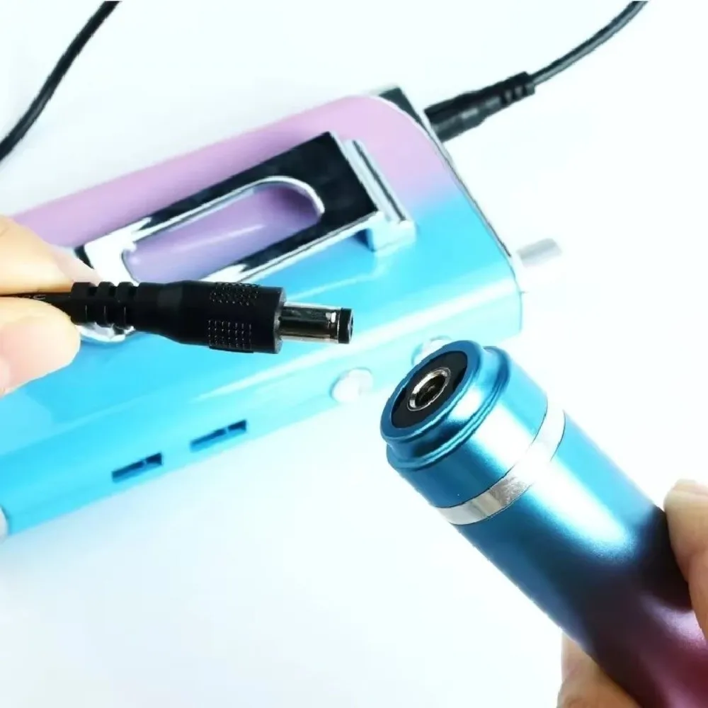 1/1.5M Nail Sander Replacement Spring Wire Double Headed Rechargeable Nail Line Cable Universal DC Port Handle Connection Cable
