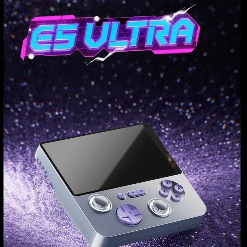وحدة تحكم ألعاب محمولة باليد E5 فائقة مع أنظمة مزدوجة 6 + 128 ذاكرة تشغيل سحابة الألعاب 5 بوصة Ips Hall Joystick وحدة تحكم ألعاب