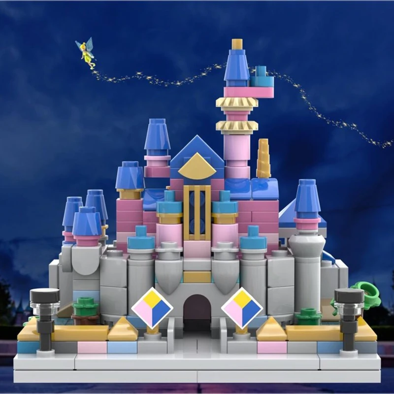

377 шт. MOC Sleepinges Beautyes Castle Disneyssland модель DIY строительные блоки творческая архитектура игрушки для взрослых коллекция