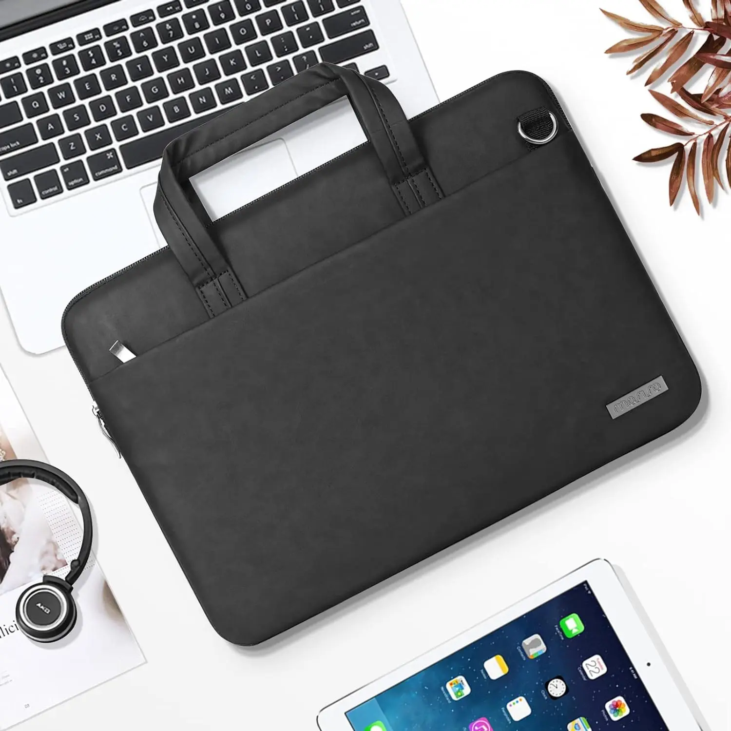 PU leather Laptop shoulder Bag for Macbook Air 15 A2941 Pro 13 13.3 14 16 inch M1 M2 M3 Cover Case Notebook Briefcase Sleeve