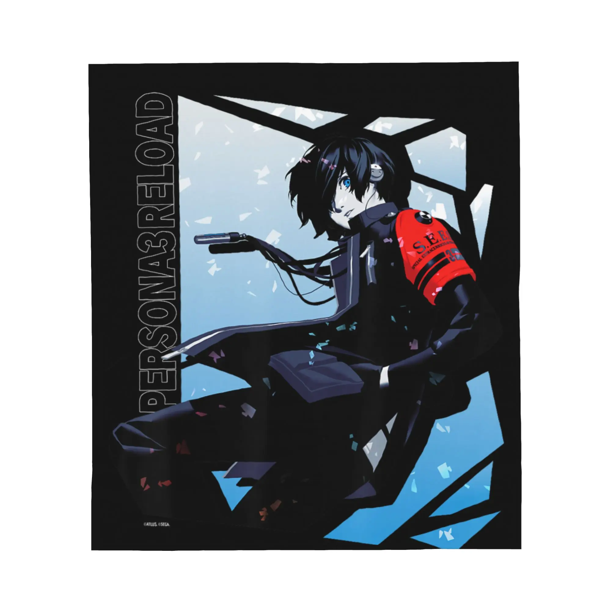 1PC ATLUS Persona 3 Reload Protagonist Blanket Throw Blanket Novelty Warm Blanket All Season Gift