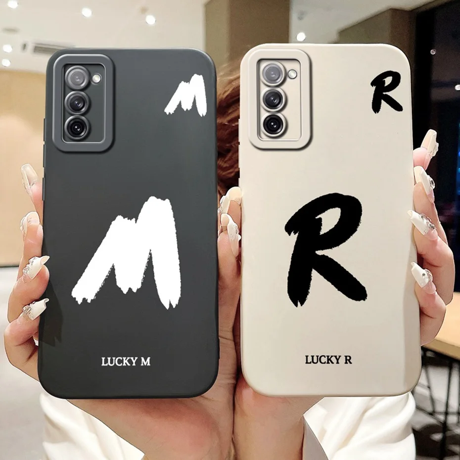 New Fashion Letter Phone Case For Samsung Galaxy S20 FE S20+ Soft Silicone Shockproof Cover For Samsung S20 Plus S20FE 5G Bumper