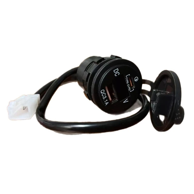 carregadores-usb-universais-para-motocicleta-12v-31a-2-portas-carregamento-rapido-com-indicador-tensao-led-a-prova-d'agua