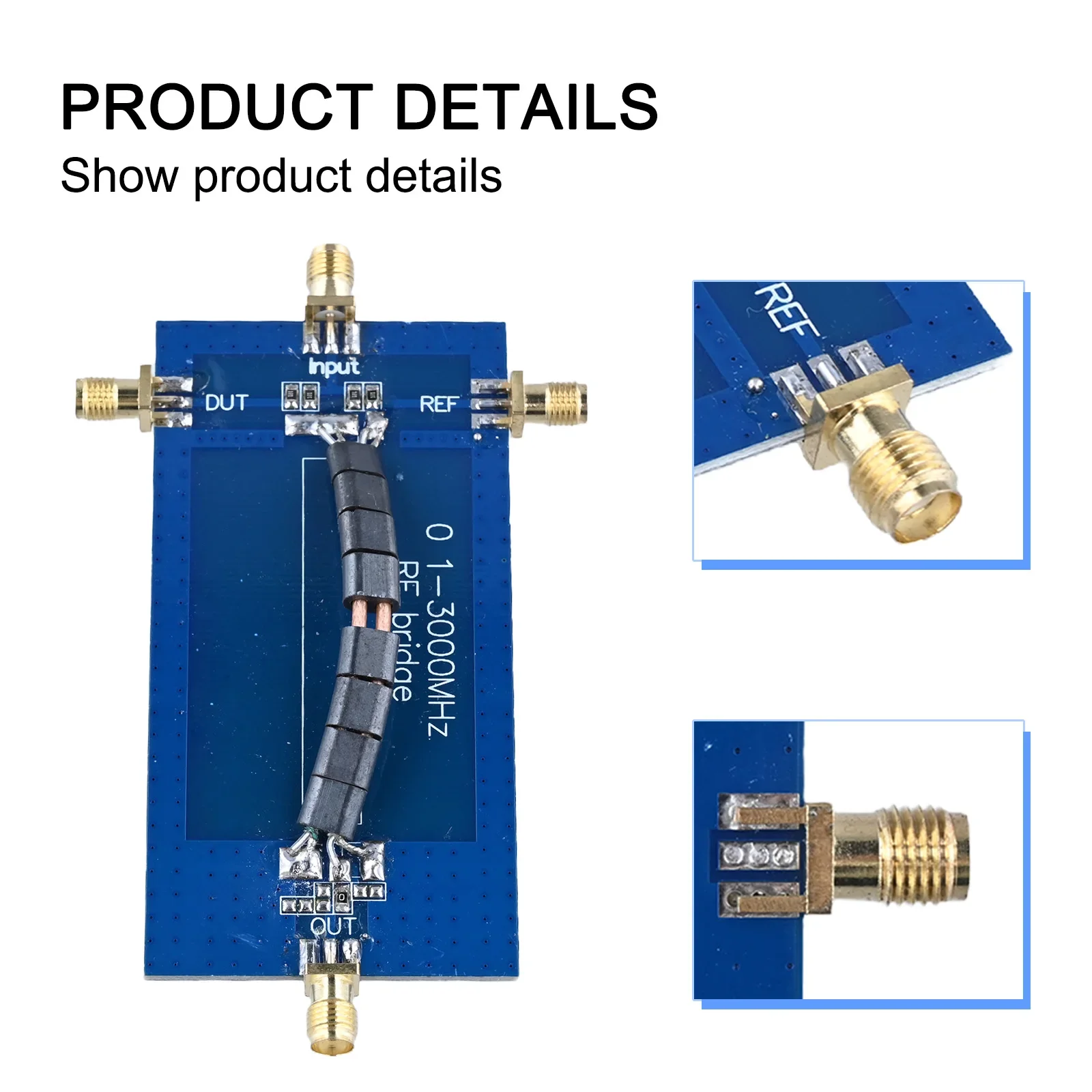 RF SWR Reflective Bridge 0.1-3000 MHz SMA Connector For Aerial Analyzer VHF UHF VSWR Return Loss