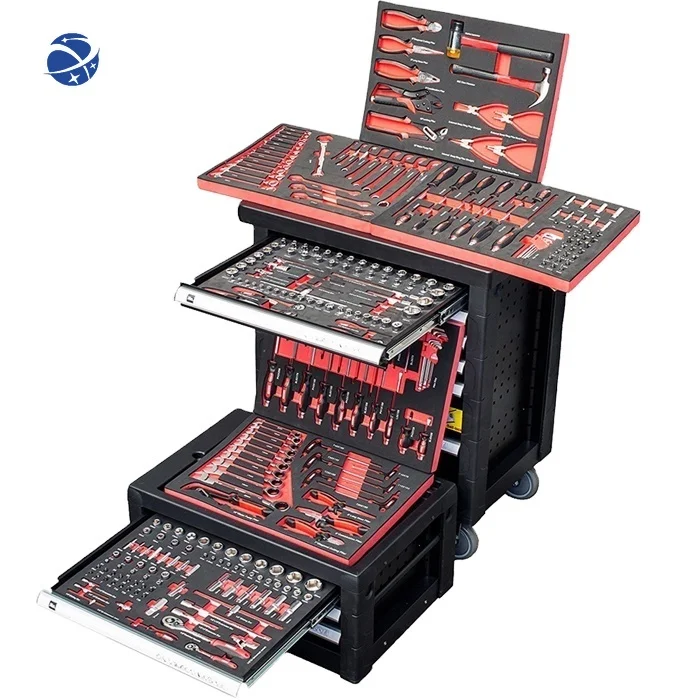 

290 PCS Rolling Tool Cabinet With Mechanical Tools