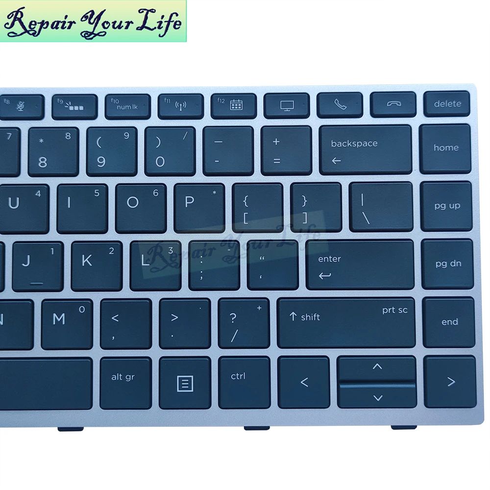 Spanish/Latin US German Backlit Keyboard For HP ZBook 14u G5 14u G6 EliteBook 745 G5 840 846 G5 G6 L14378/L11307 L09813-B31 USA