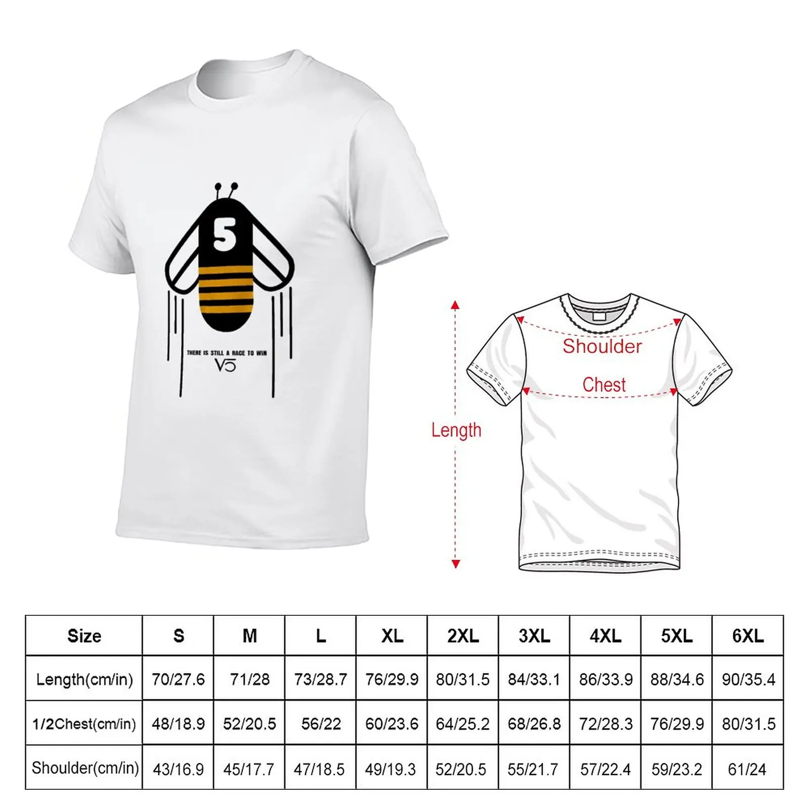 New Sebastian Vettel Save The Bee 5 T-Shirt anime clothes Oversized t-shirt mens graphic t-shirts hip hop