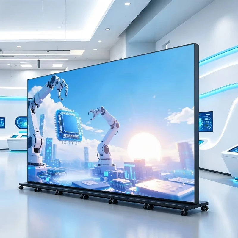 P1.2 P1.5 P1.8 P2.5 Indoor Space-Saving Digital Foldable Led Poster Display Screen for Retail Stores