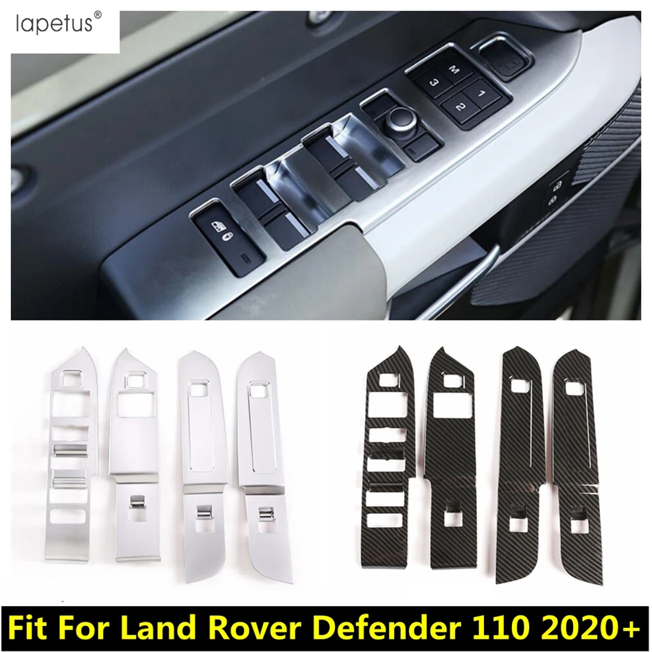 

Door Inner Armrest Window Lift Button Control Panel Cover Trim For Land Rover Defender 110 2020 - 2023 ABS Interior Accessories