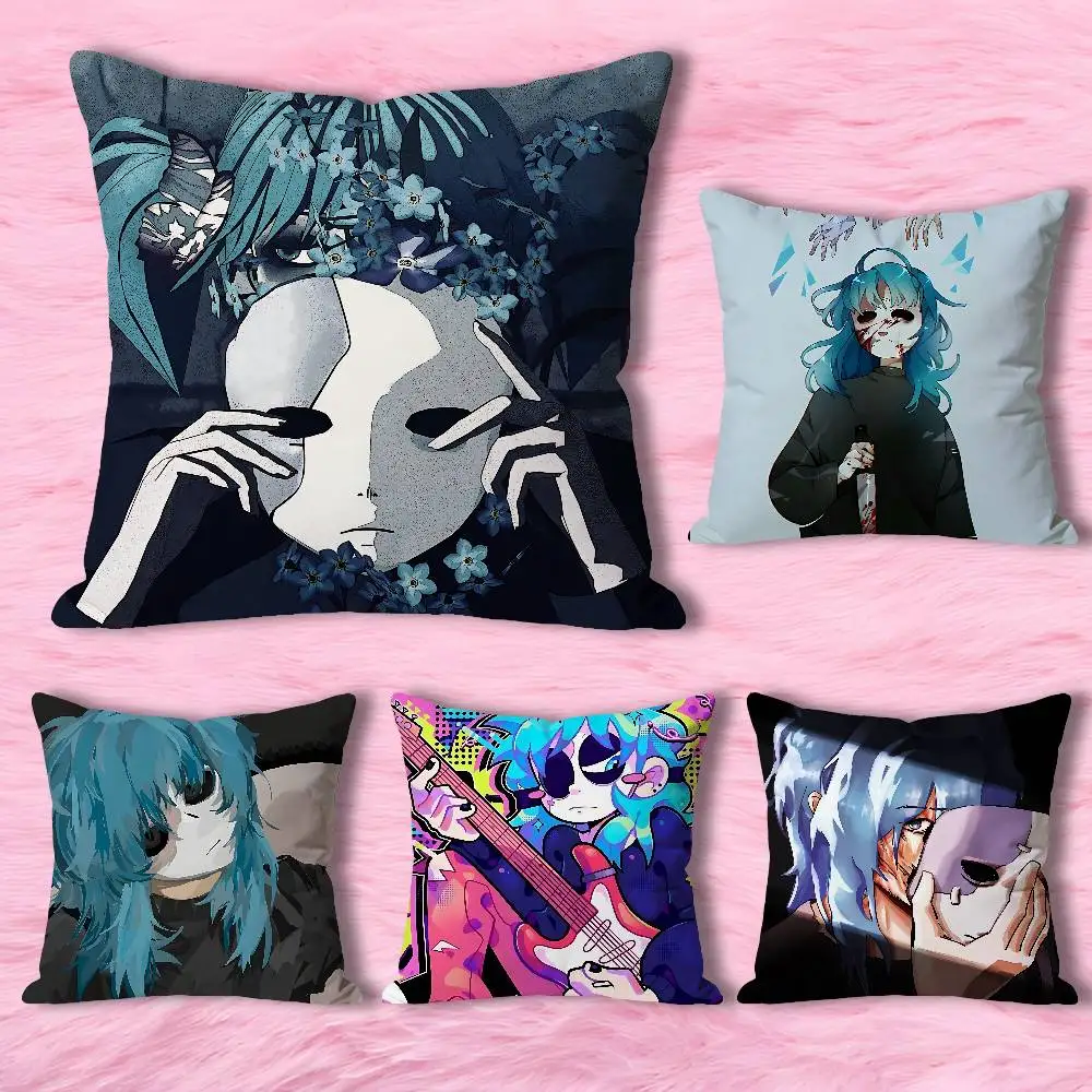 

S-Sally Game F-Face Pillow Cases for Bedroom Living Room Sofa Home Decor Polyester Cushion Cover with Zipper