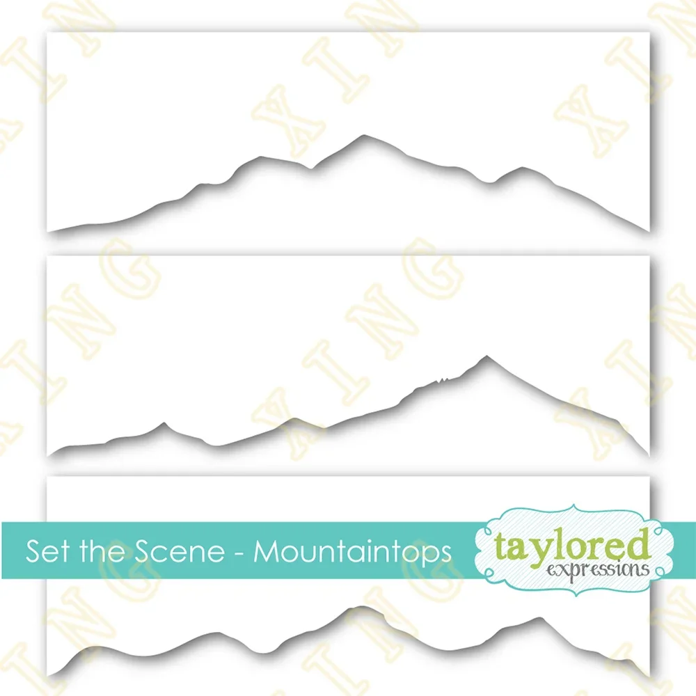 

2023 New Mountaintops Decor DIY Layering Stencils Graphics Painting Scrapbooking Stamp Ornament Album Embossed Template Reusable