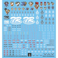 YAN Decal HG 1/144 Advanced of ZETA RX-121-1 TR-1 TR6 Hazel Custom Decals Fluorescent Color Water Stickers for Model Hobby DIY