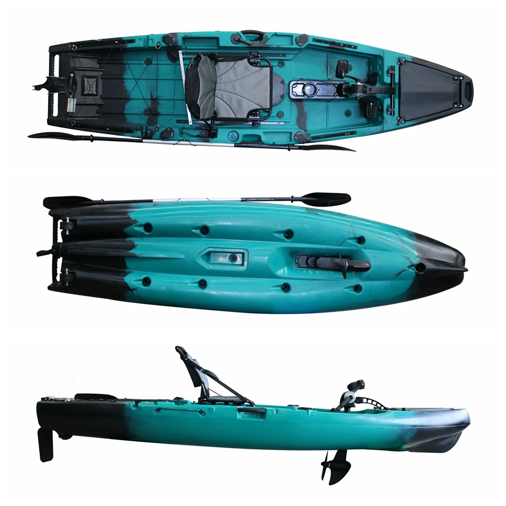 

Best Selling Popular High Quality 3.3 M 1 Person Sit on Top Pedal Drive Fishing Kayak Lldpe Material for Sale