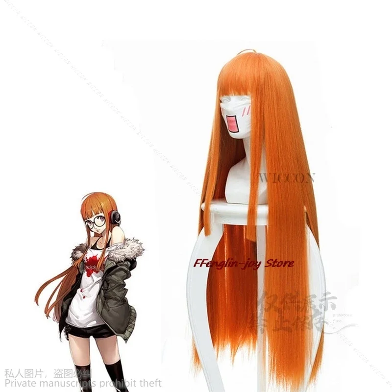 Game Personaa Cosplay Costume P5 Navi Cos Jumpsuit Stage Performance Halloween Carnival Party Women Futaba Sakura Long Wigs Cos