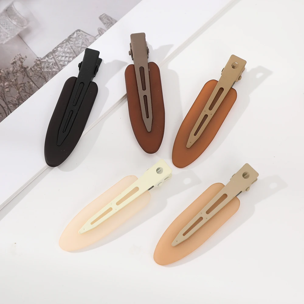 AWAYTR Traceless Fashion Silica Gel Hair Clips Hairpins for Girls Duckbill Accessories Barrettes Hairdressing Salon Clip Party