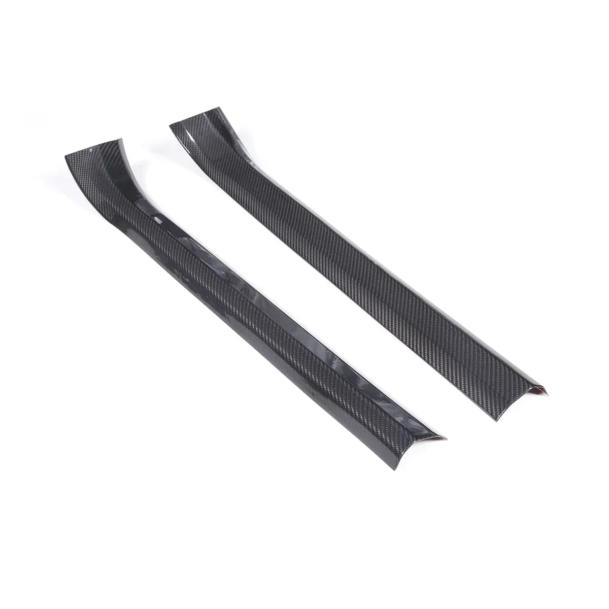 For Chevrolet Corvette C7 Real Dry Carbon Fiber 2014-2019 Styling Built-in Threshold Scratch Strip Trim Protection Accessories