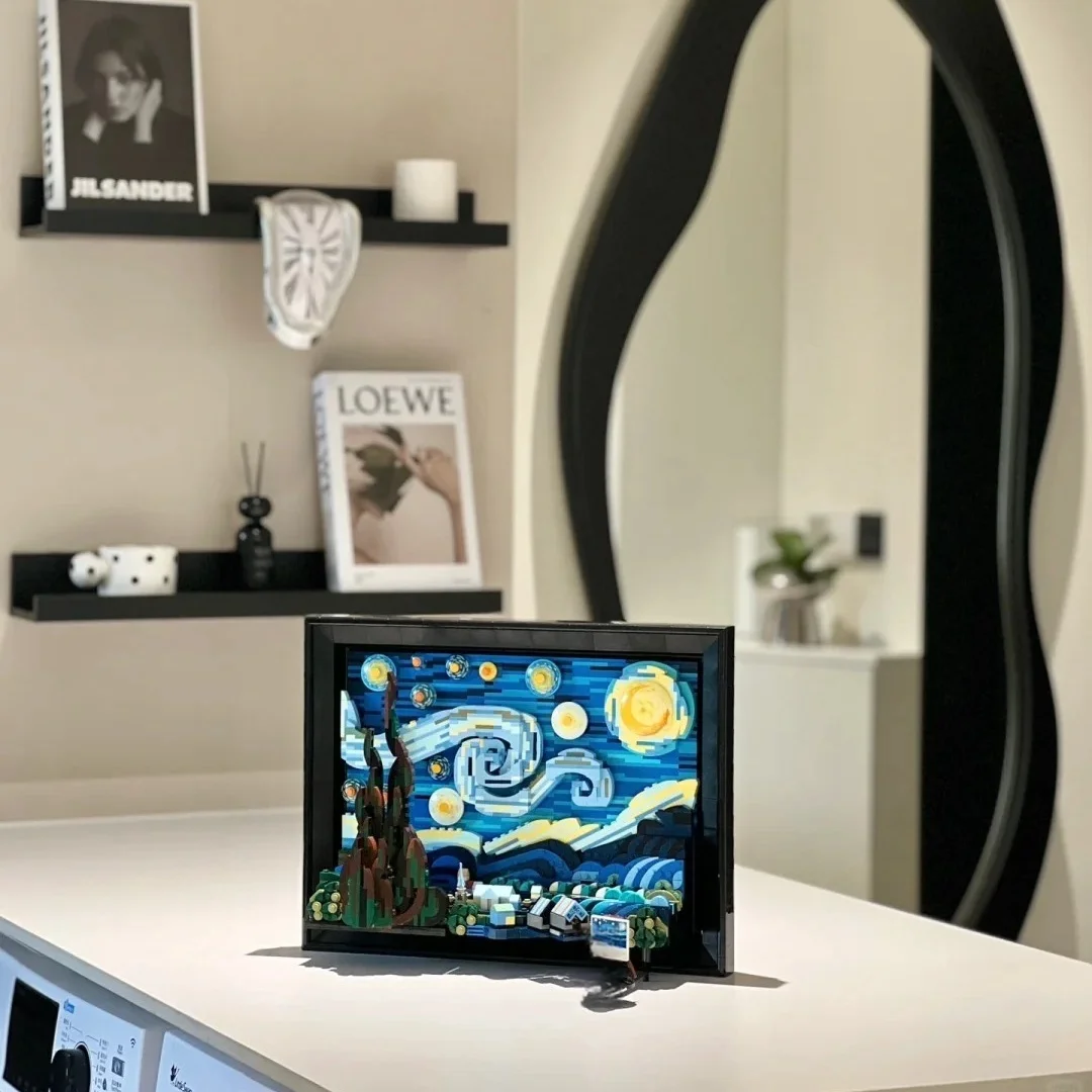 

Серия IDEAS Ван Гог, звездное небо, картина, звезда, луна, ночь, строительные блоки для мальчиков и девочек, детские подарки, сборка своими руками