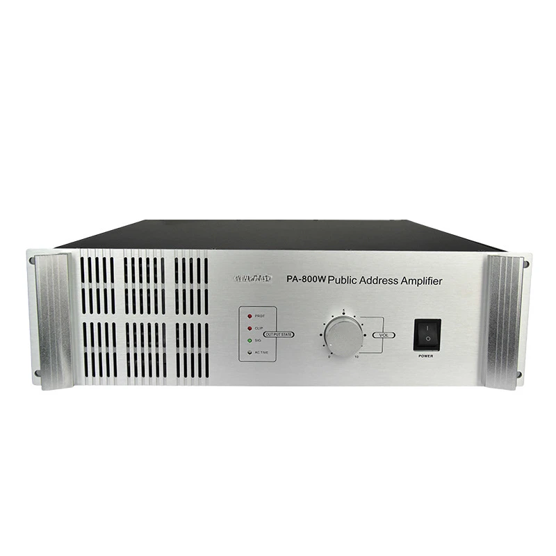 PA-800W High Power Pure Post-Stage Engineering   Amplifier Horn  Amplifier Campus Public Broadcasting