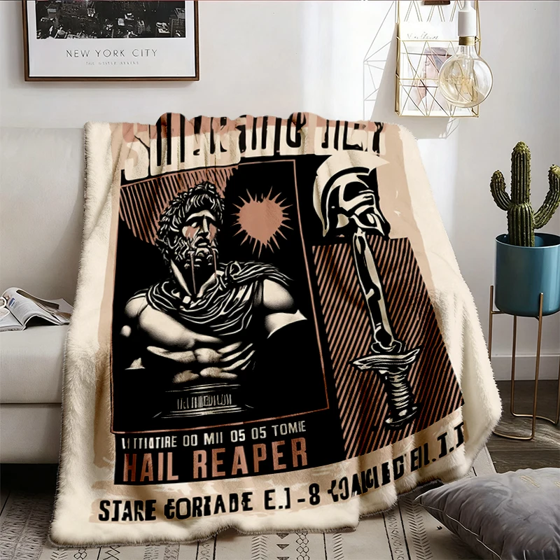 SONS OF ARES Red Rising Cozy Blanket, Red Rising Merch Book Lover Gift Warm Blanket, Booktok, Bookish Soft Blanket
