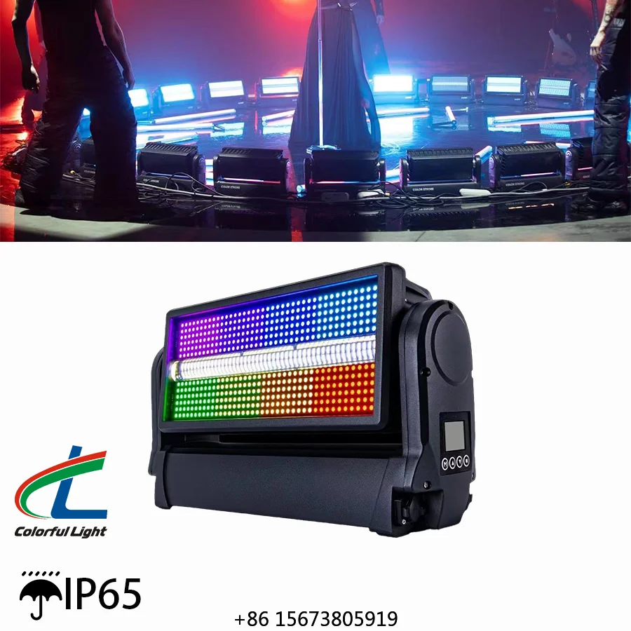 IP65 Waterproof Moving Head Strobe Light 480x0.5W RGB 3 1 LEDs Ra90 5000K Wireless DMX Wash Flood DJ Disco Stage Effect