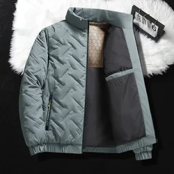 Winter Jacket Men Quilted Jacket Men Cotton Padded Coat Warm Streetwear Stand Collar Casual Puffer Jacket Plus Size 6XL 2024