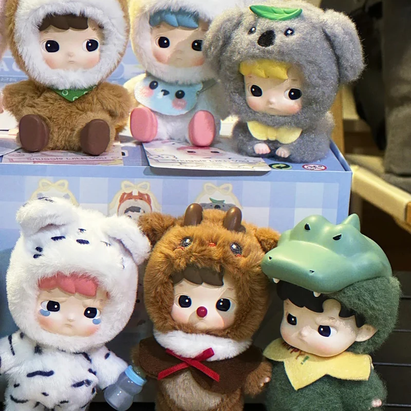 

Подлинная Hacipupu Animal Snuggle with You, серия слепая коробка, виниловые куклы Kawaii Hacipupu, коллекция Mystery Box, подарок на Новый год