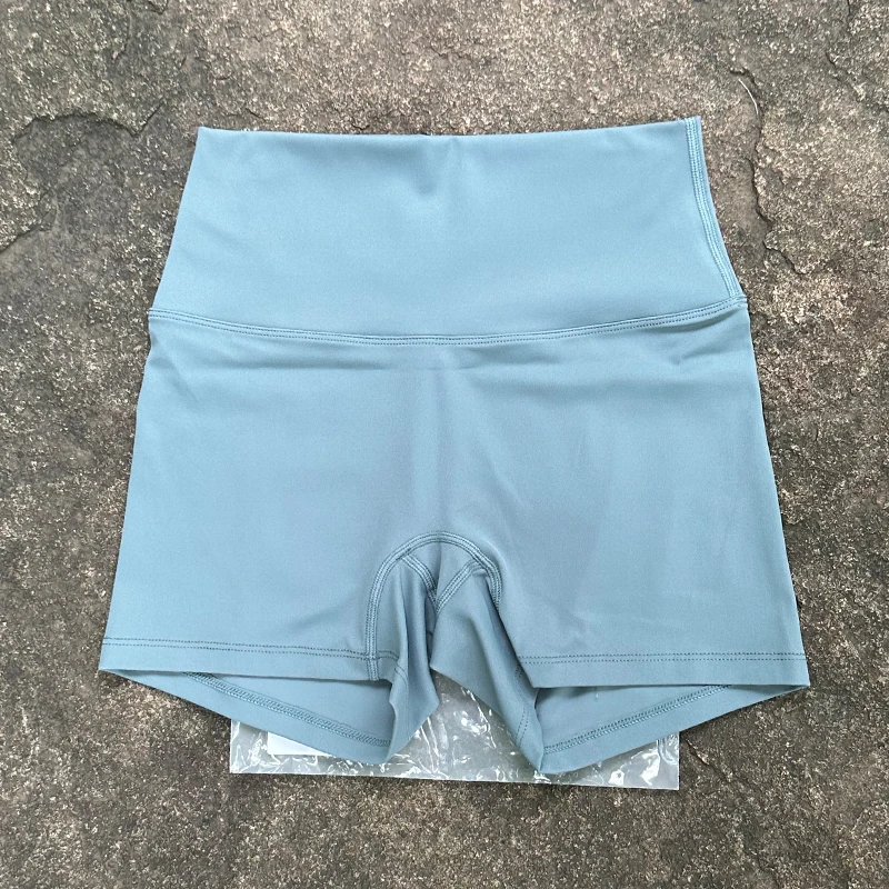 Pantaloncini sportivi da donna pantaloncini da Yoga a vita alta Slim Fit Butt Lift Gym Running pantaloncini da motociclista elastici alti