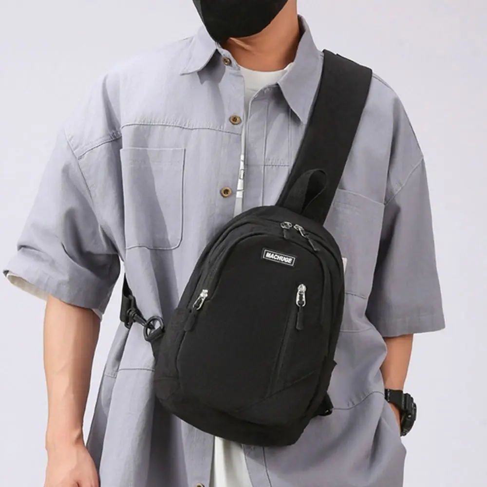

Рюкзак, повседневная мужская нагрудная сумка, многофункциональный регулируемый ремень, мужская сумка через плечо, нейлоновый рюкзак большой вместимости, унисекс