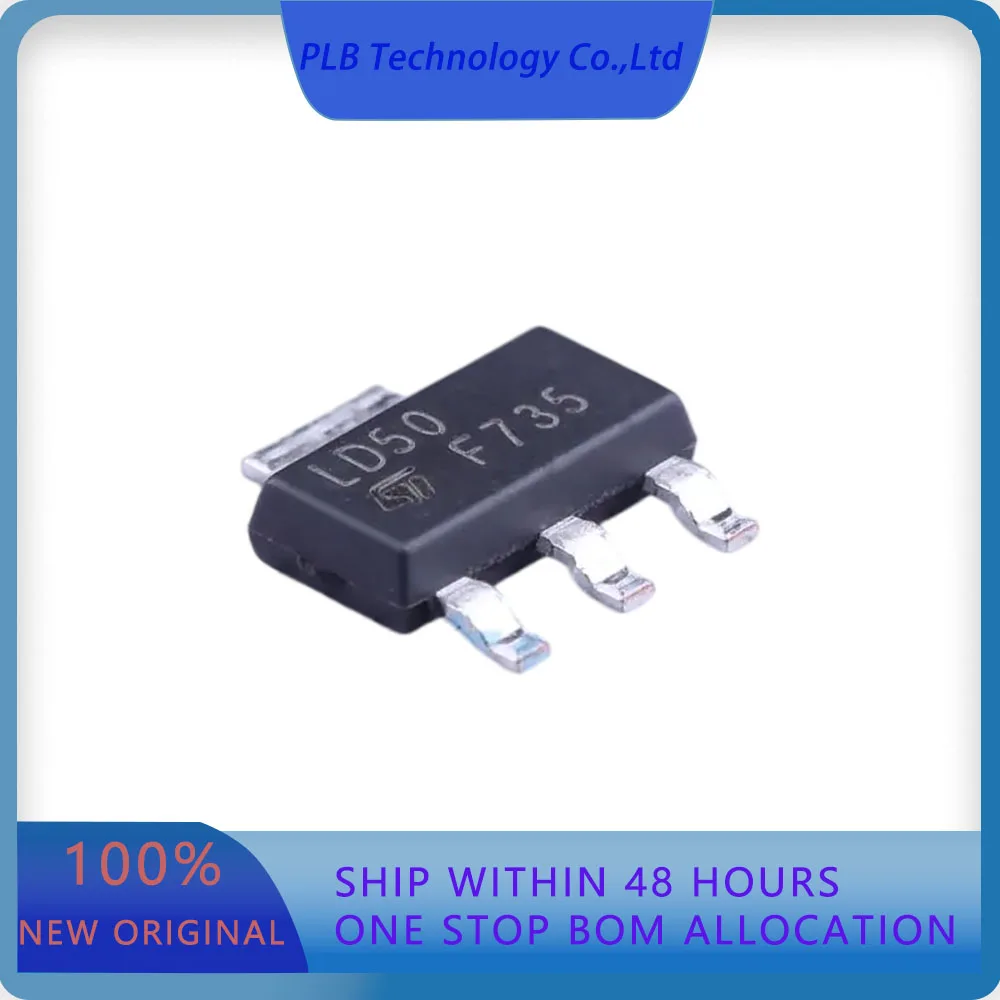 LD1117S50TR LD1117  800mA Fixed 5V Positive 15V SOT-223-3 Voltage Regulators  Original Stock
