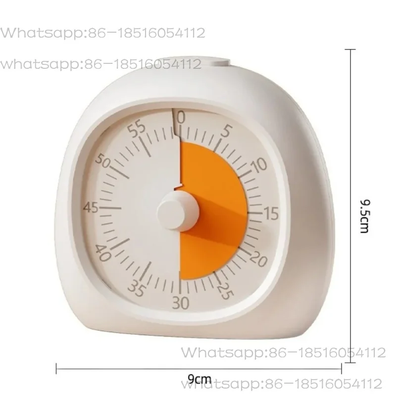 60 Minute Silent Visual Timer Practical Plastic Digital Clock Study Timer Focus Aid for Kids Classroom Homework Kitchen