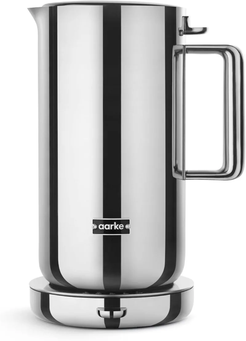 Stainless Steel Hot Water Kettle  360° Swivel Base  1.2L / 5 Cups - Steel