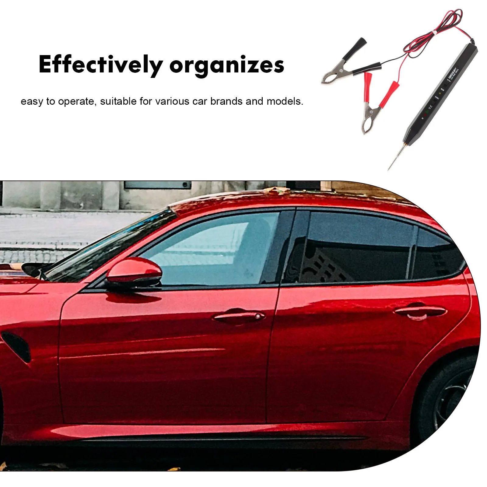 

Car Logic Fault Diagnosis Instrument Cars Digital Plastic Auto Electrical Tester