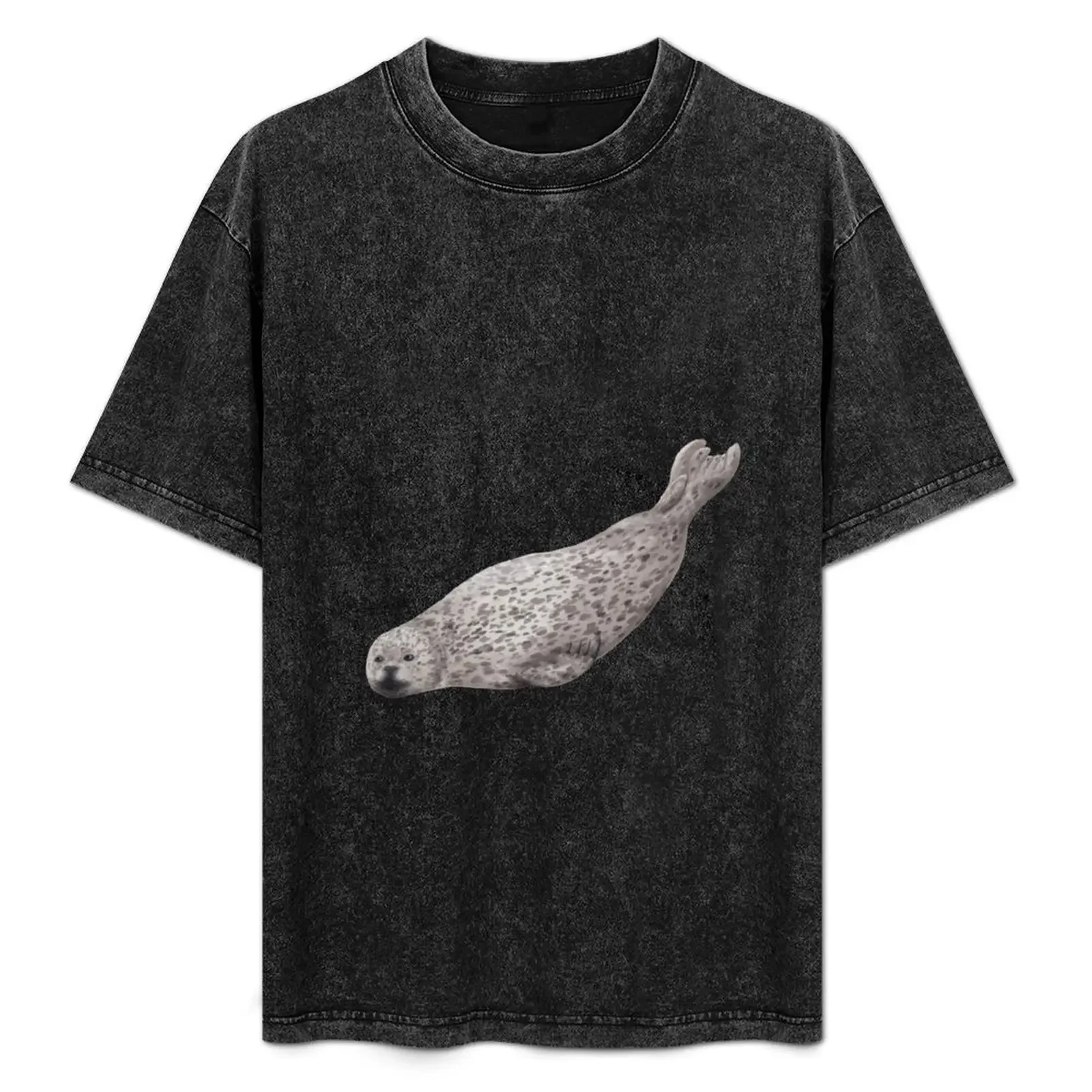 

Harbour seal T-Shirt Large Size Basic Casual T-Shirt