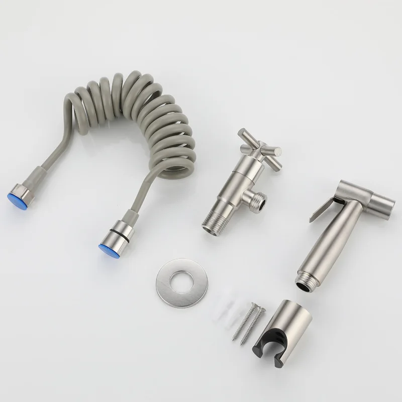 

Stainless Steel Handheld Bidet Sprayer Kit Brushed Gold for Bathroom Use