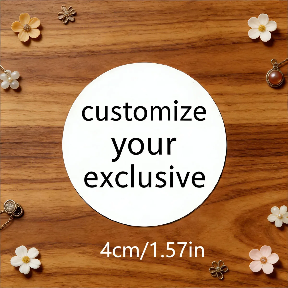 

96PCS Customized circular 4CM stickers suitable for various scenarios such as images, markings, logos, etc