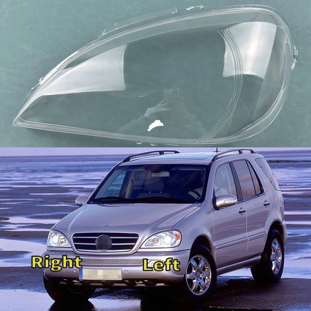 

Headlamp Cover For Mercedes-Benz M-Class W163 ML320 ML350 ML500 1999-2004 Car Headlight Headlamp Clear Lens Auto Shell Cover