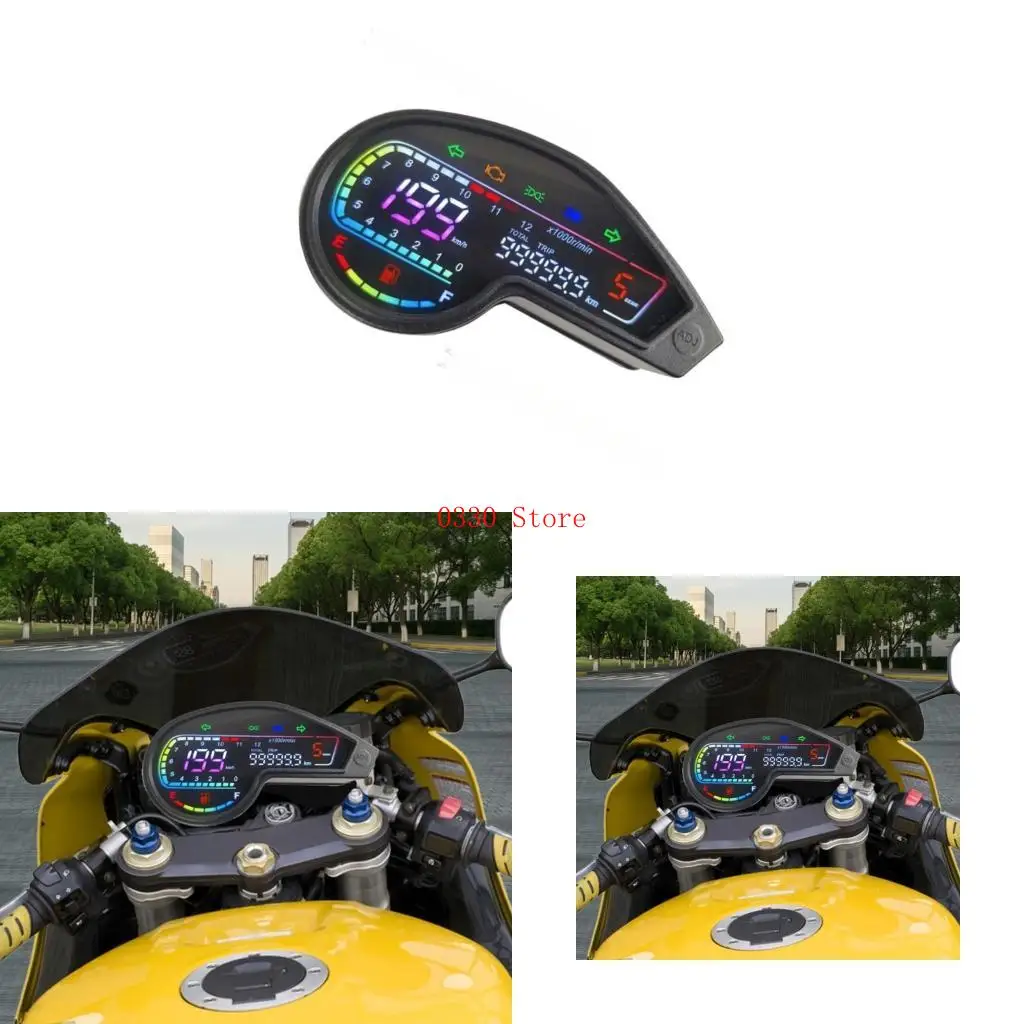 Odómetro 12 V para DM150 DM200 DM250 Las motocicletas proporcionan datos conducción integrales