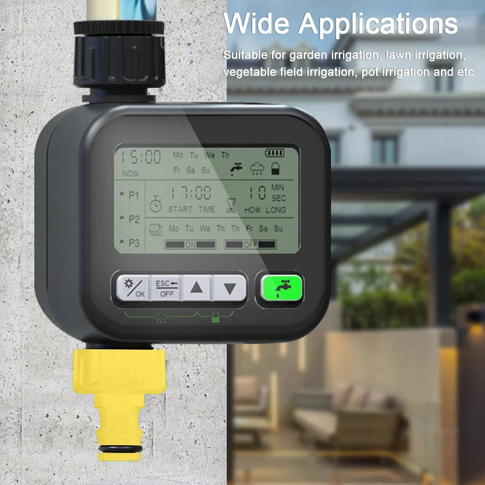 

Gardening Irrigation Timer Automatic Watering Garden Tools Balcony Rain Sensing Control Intelligent Irrigation System Controller