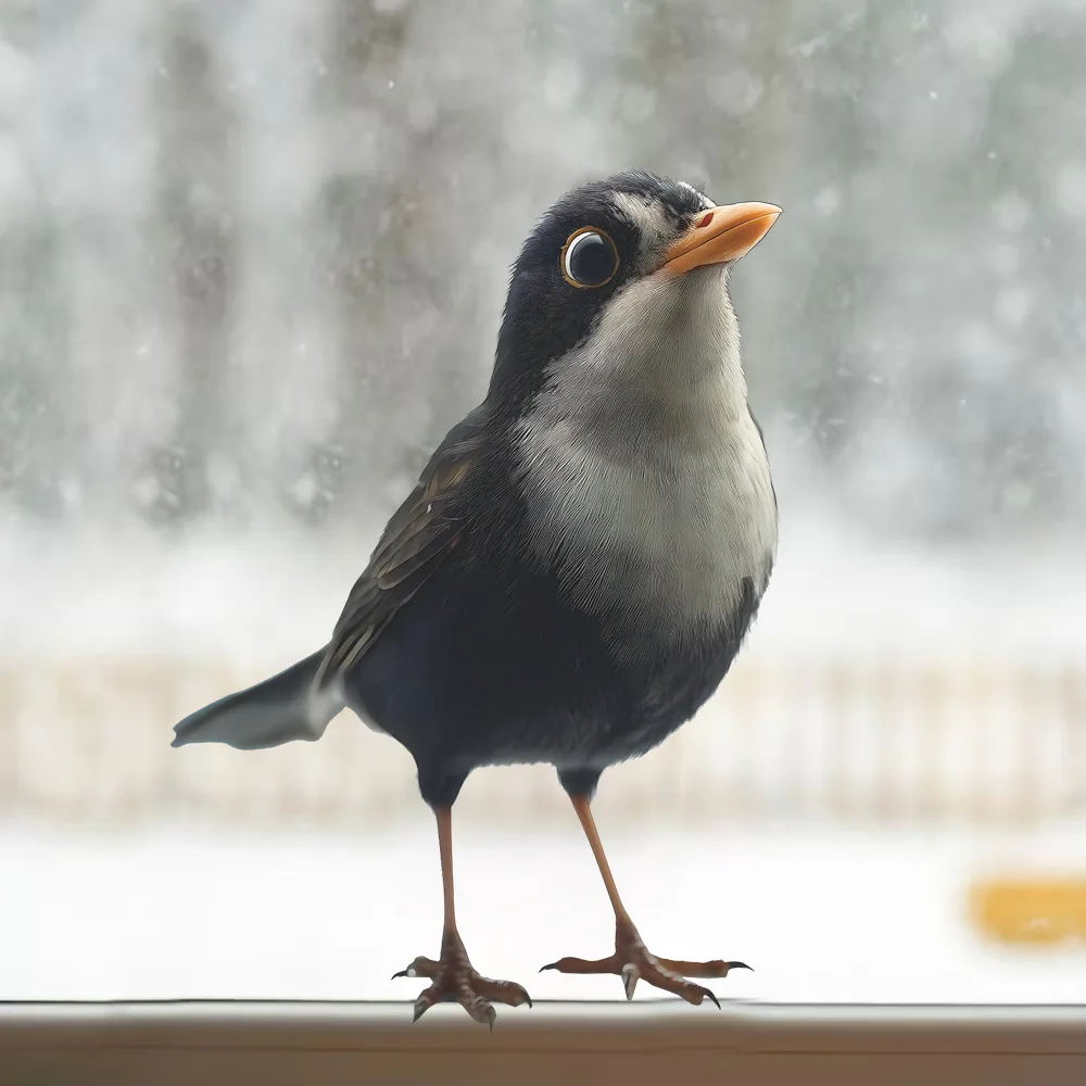 

Creative Cute Bird Wall Sticker Living Room Glass Windows Decoration Mural For Bedroom Window Home Decor Self-adhesive Decals