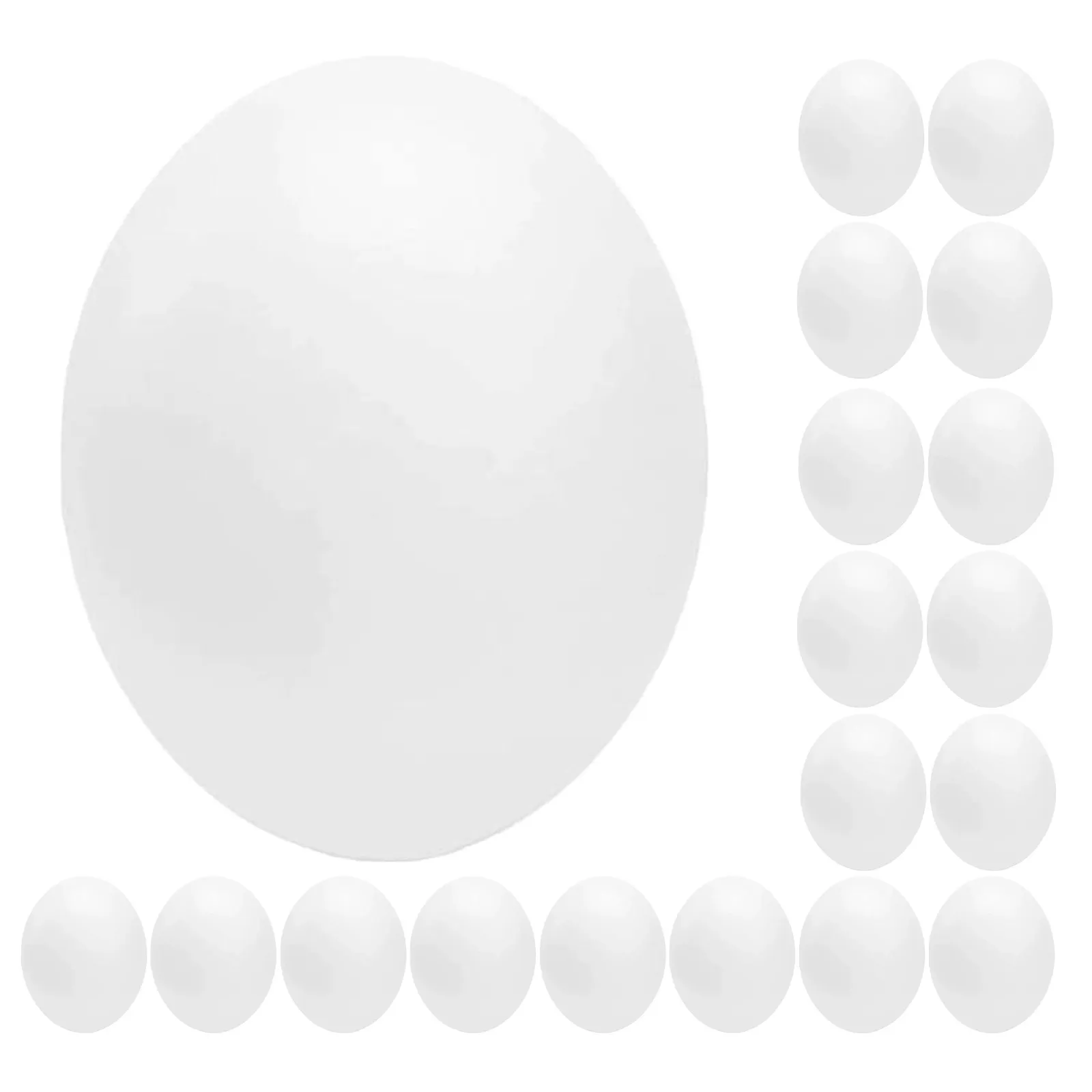 24Pcs Plastic Fake Bird Eggs Realistic Nesting Decoys Training Breeding Supplies Practice Eggs Parrots Aviaries 2.1cm