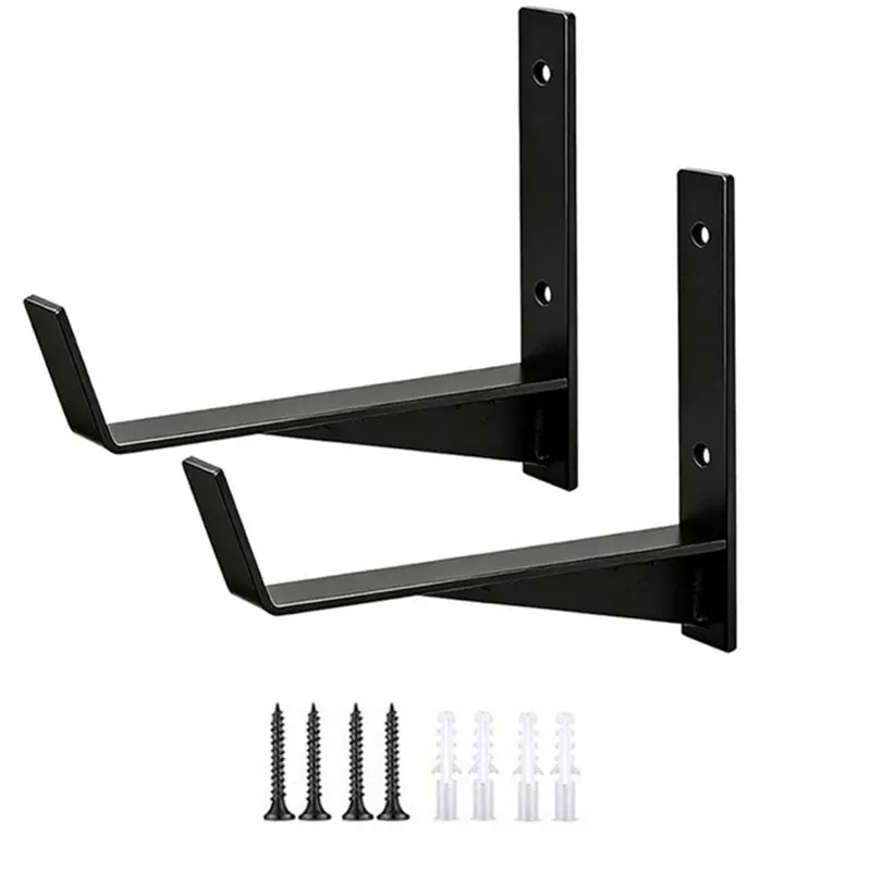 Window Box Brackets, Flower Planter Box Brackets,6 Inch, Flower Box Wall Mounting Hooks For Garden For Railings, Balcony,Fences